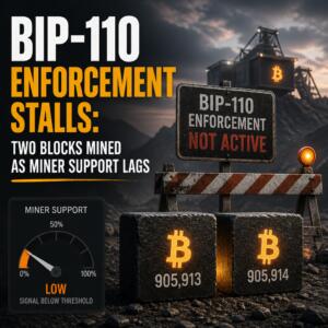 Bip-110 Enforcement Stalls: Two Blocks Mined As Miner Support Lags