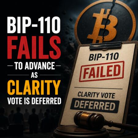 BIP-110 Fails to Advance as CLARITY Vote Is Deferred Bip-110 Fails To Advance As Clarity Vote Is Deferred