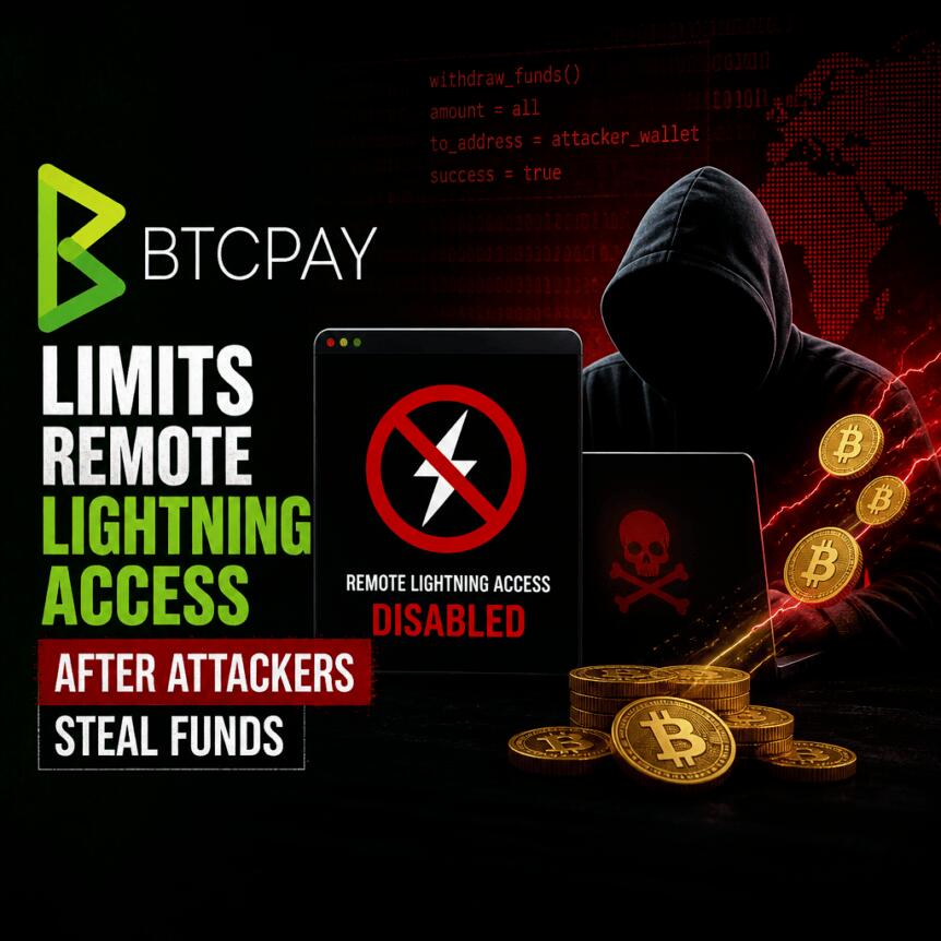 BTCPay Limits Remote Lightning Access After Attackers Steal Funds Btcpay Limits Remote Lightning Access After Attackers Steal Funds