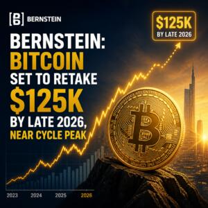 Bernstein: Bitcoin Set to Retake $125K by Late 2026, Near Cycle Peak Bernstein: Bitcoin Set To Retake $125k By Late 2026, Near Cycle Peak