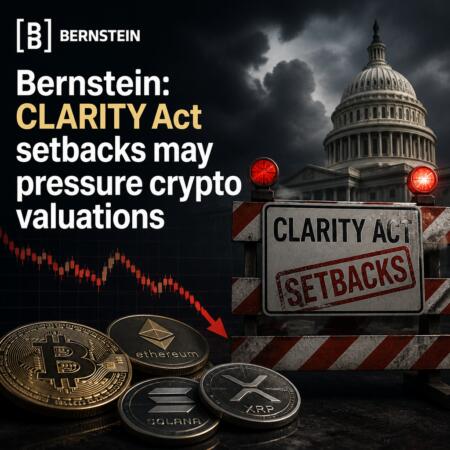 Bernstein: Clarity Act Setbacks May Pressure Crypto Valuations