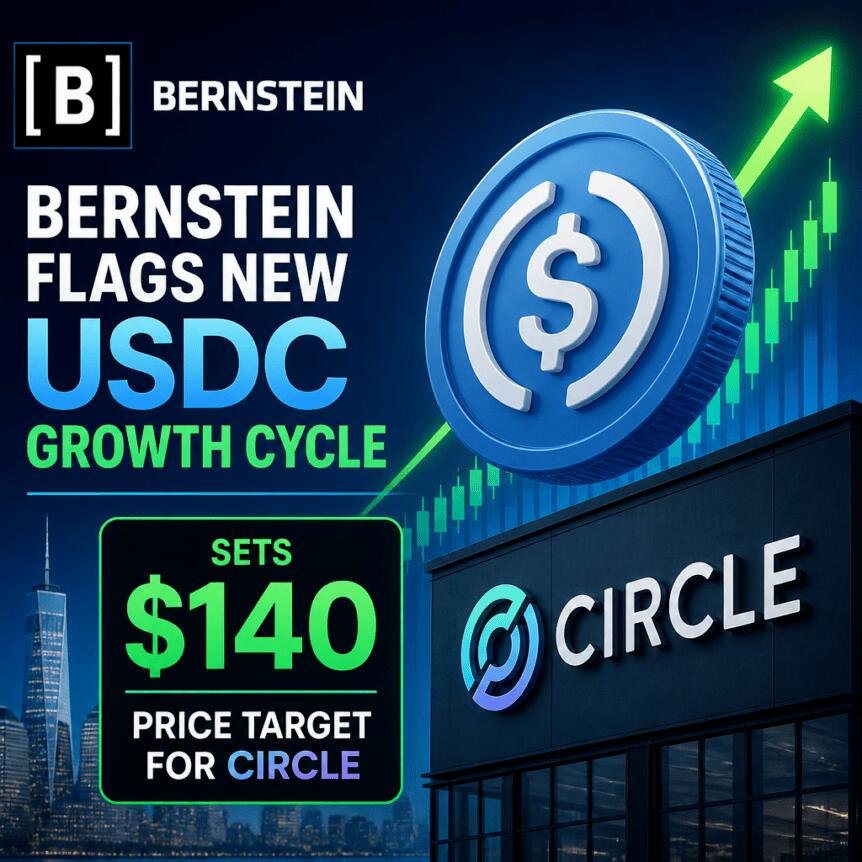 Bernstein Flags New USDC Growth Cycle, Sets $140 Price Target for Circle Bernstein Flags New Usdc Growth Cycle, Sets $140 Price Target For Circle