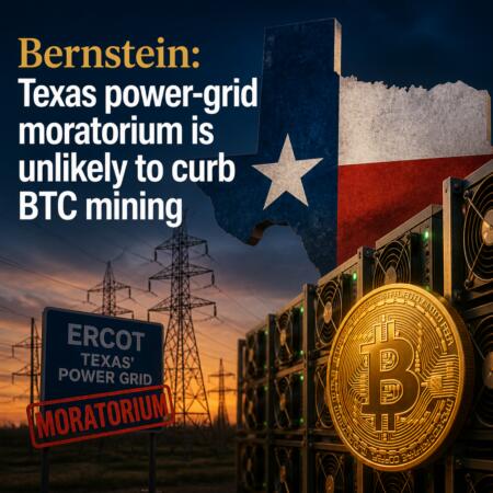 Bernstein: Texas power-grid moratorium is unlikely to curb BTC mining Bernstein: Texas Power-Grid Moratorium Is Unlikely To Curb Btc Mining