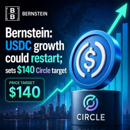 Bernstein: USDC growth could restart; sets $140 Circle target Bernstein: Usdc Growth Could Restart; Sets $140 Circle Target