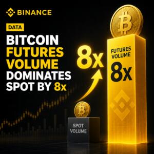 Binance Data: Bitcoin Futures Volume Dominates Spot by 8x Binance Data: Bitcoin Futures Volume Dominates Spot By 8x