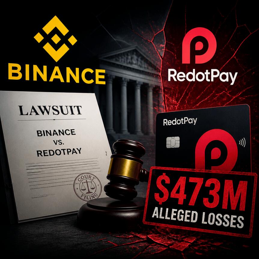 Binance Files Lawsuit Against Redotpay Over Alleged $473m Losses