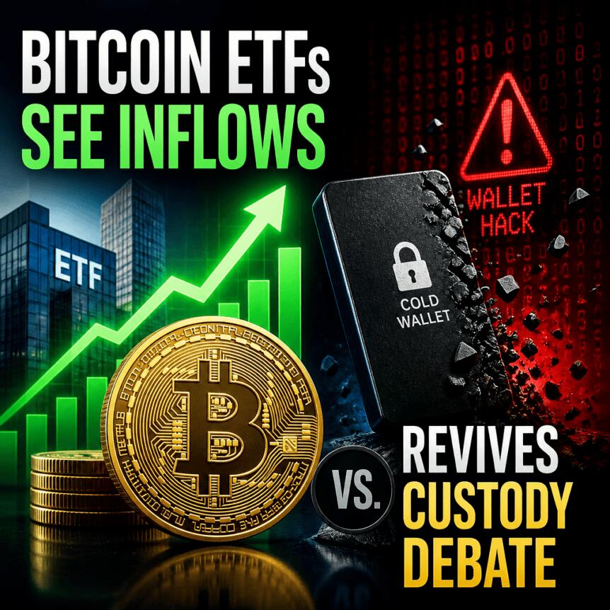 Bitcoin ETFs See Inflows as Cold-Wallet Hack Revives Custody Debate Bitcoin Etfs See Inflows As Cold-Wallet Hack Revives Custody Debate