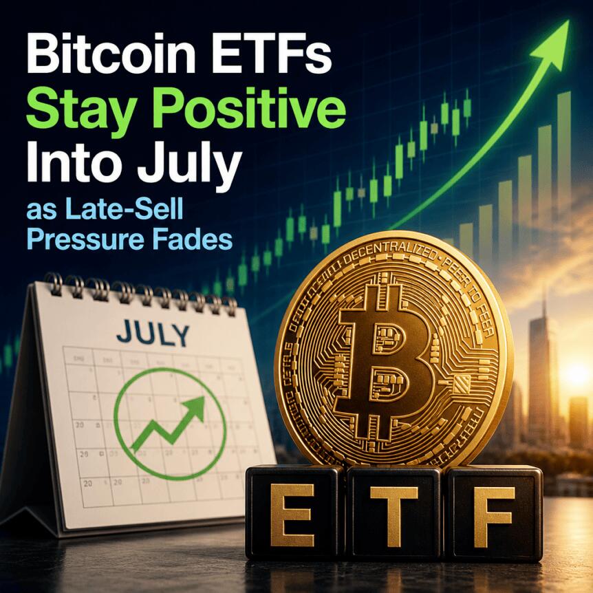 Bitcoin Etfs Stay Positive Into July As Late-Sell Pressure Fades