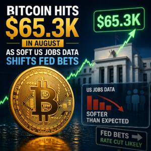 Bitcoin Hits $65.3K in August as Soft US Jobs Data Shifts Fed Bets Bitcoin Hits $65.3k In August As Soft Us Jobs Data Shifts Fed Bets