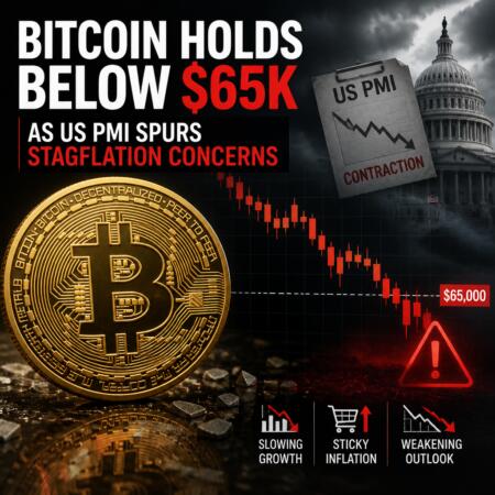 Bitcoin Holds Below $65K as US PMI Spurs Stagflation Concerns Bitcoin Holds Below $65k As Us Pmi Spurs Stagflation Concerns