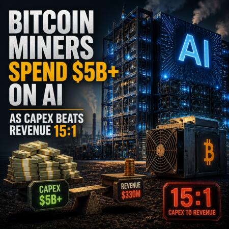Bitcoin Miners Spend $5b+ On Ai As Capex Beats Revenue 15:1