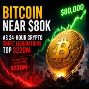 Bitcoin Near $80K as 24-Hour Crypto Short Liquidations Top $220M Bitcoin Near $80k As 24-Hour Crypto Short Liquidations Top $220m