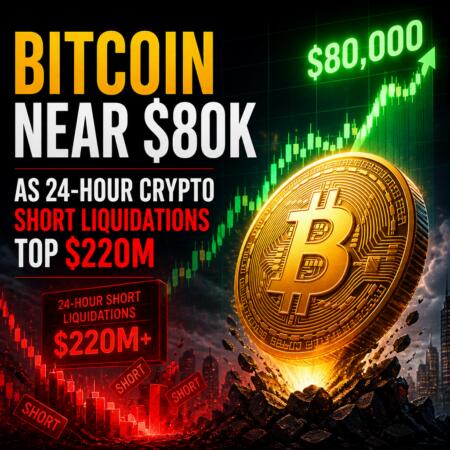 Bitcoin Near $80K as 24-Hour Crypto Short Liquidations Top $220M Bitcoin Near $80k As 24-Hour Crypto Short Liquidations Top $220m