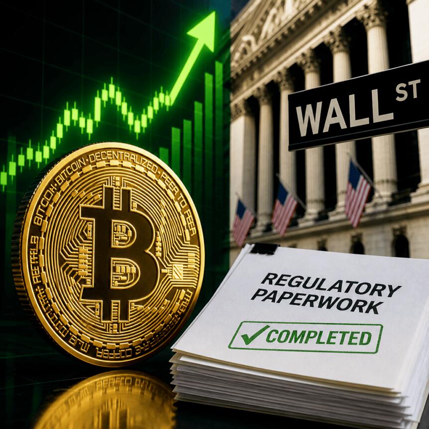 Bitcoin Rallies as Wall Street Completes Key Regulatory Paperwork Bitcoin Rallies As Wall Street Completes Key Regulatory Paperwork