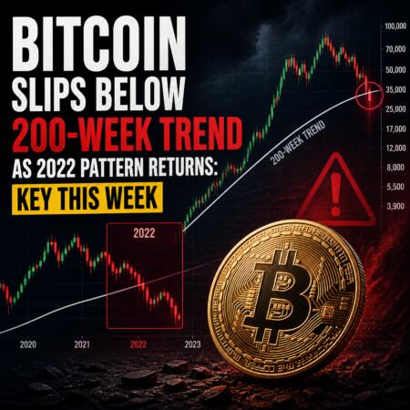 Bitcoin Slips Below 200-Week Trend As 2022 Pattern Returns: Key This Week