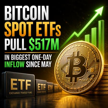 Bitcoin Spot ETFs Pull $517M in Biggest One-Day Inflow Since May Bitcoin Spot Etfs Pull $517m In Biggest One-Day Inflow Since May