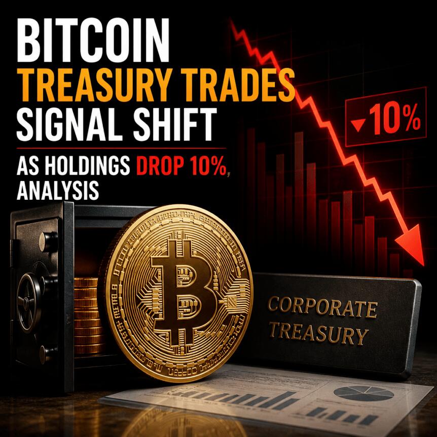 Bitcoin Treasury Trades Signal Shift As Holdings Drop 10%, Analysis