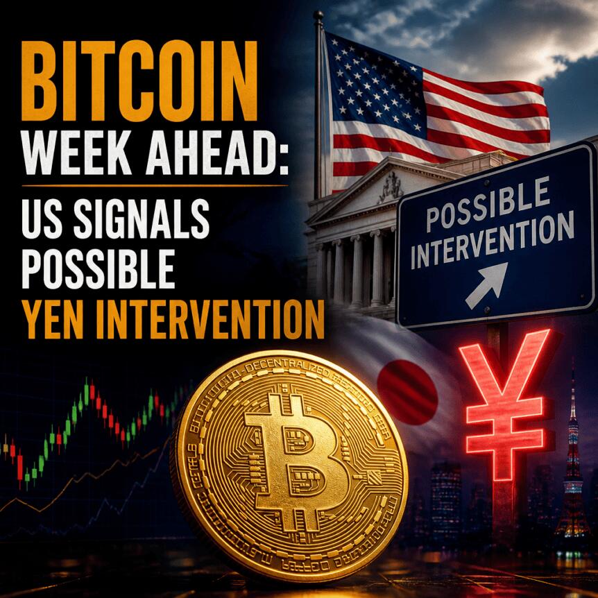 Bitcoin Week Ahead: Us Signals Possible Yen Intervention