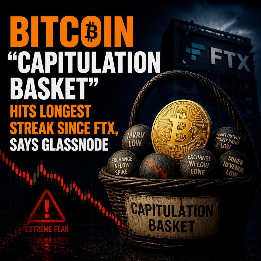 Bitcoin “capitulation Basket” Hits Longest Streak Since Ftx, Says Glassnode