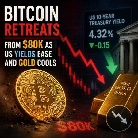 Bitcoin retreats from $80K as US yields ease and gold cools Bitcoin Retreats From $80k As Us Yields Ease And Gold Cools