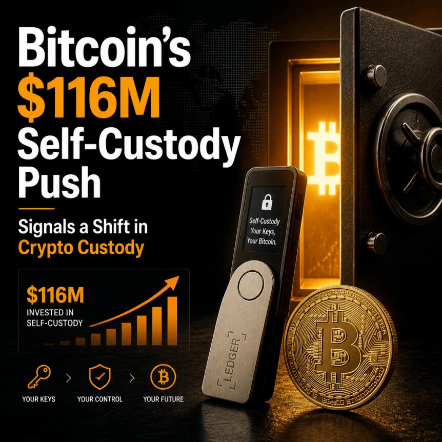 Bitcoin’s $116M Self-Custody Push Signals a Shift in Crypto Custody Bitcoin’s $116m Self-Custody Push Signals A Shift In Crypto Custody