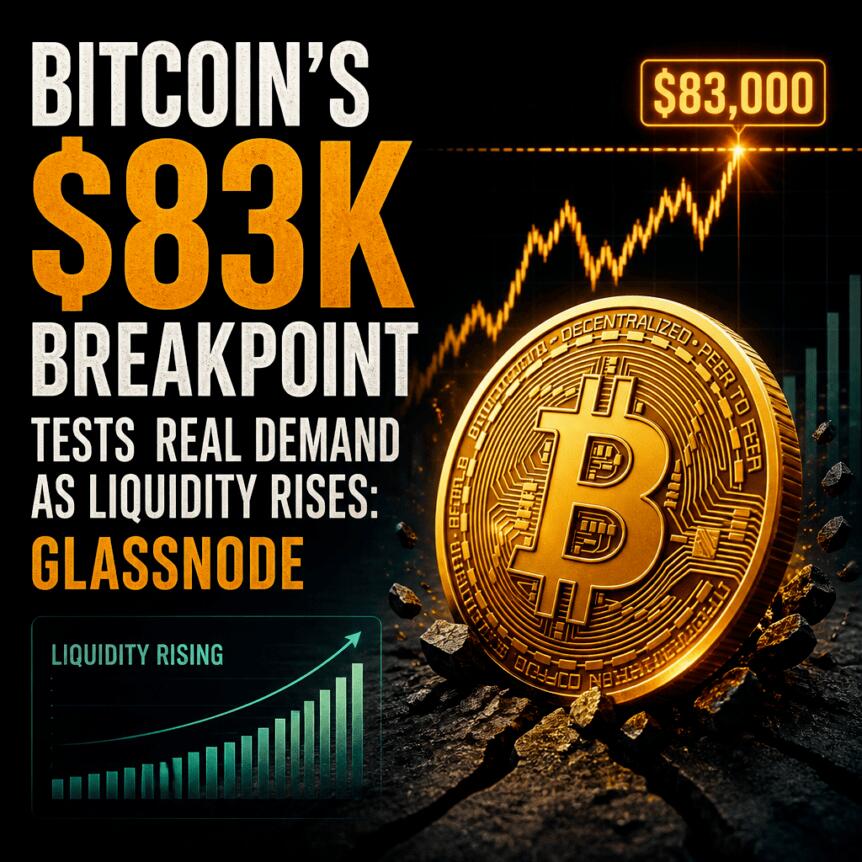 Bitcoin’s $83K Breakpoint Tests Real Demand as Liquidity Rises: Glassnode Bitcoin’s $83k Breakpoint Tests Real Demand As Liquidity Rises: Glassnode