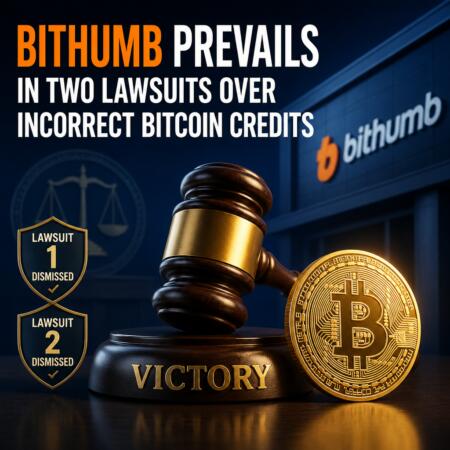 Bithumb Prevails In Two Lawsuits Over Incorrect Bitcoin Credits