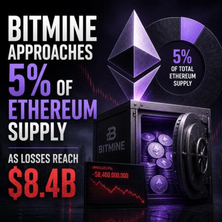 Bitmine Approaches 5% of Ethereum Supply as Losses Reach $8.4B Bitmine Approaches 5% Of Ethereum Supply As Losses Reach $8.4b