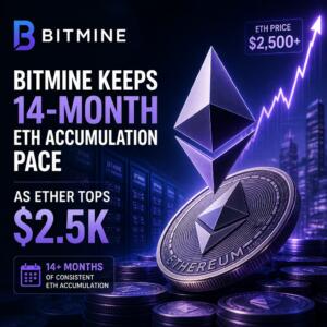 Bitmine Keeps 14-Month ETH Accumulation Pace as Ether Tops $2.5K Bitmine Keeps 14-Month Eth Accumulation Pace As Ether Tops $2.5k