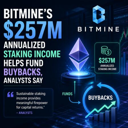 Bitmine’s $257M Annualized Staking Income Helps Fund Buybacks, Analysts Say Bitmine’s $257m Annualized Staking Income Helps Fund Buybacks, Analysts Say