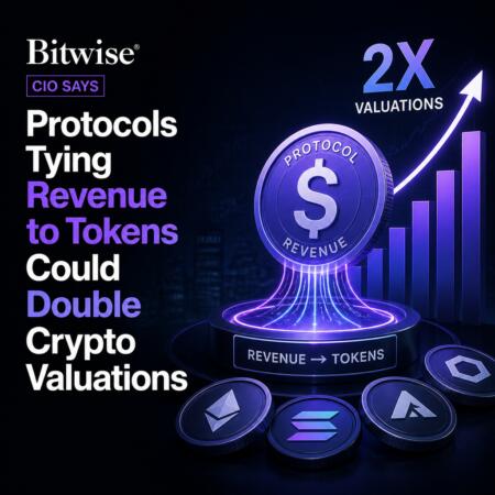 Bitwise CIO Says Protocols Tying Revenue to Tokens Could Double Crypto Valuations Bitwise Cio Says Protocols Tying Revenue To Tokens Could Double Crypto Valuations