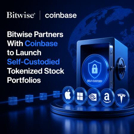Bitwise Partners With Coinbase to Launch Self-Custodied Tokenized Stock Portfolios Bitwise Partners With Coinbase To Launch Self-Custodied Tokenized Stock Portfolios