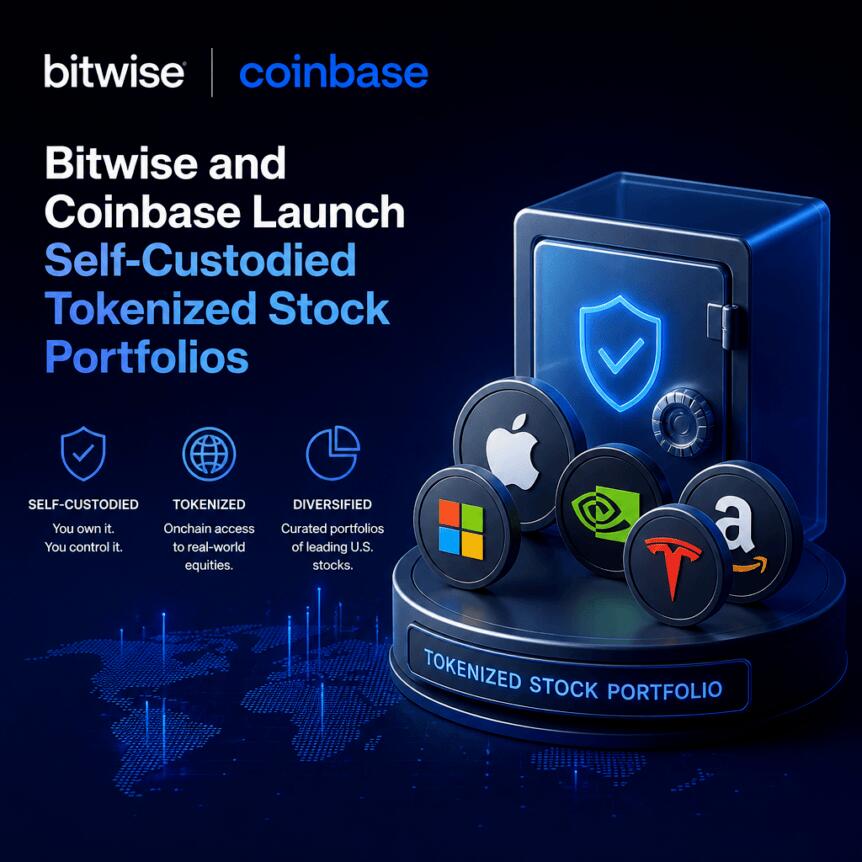 Bitwise and Coinbase Launch Self-Custodied Tokenized Stock Portfolios Bitwise And Coinbase Launch Self-Custodied Tokenized Stock Portfolios