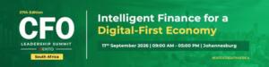 CFO Leadership Summit South Africa Announces Its 27th Edition Cfo Leadership Summit South Africa To Hold 17 September 2026