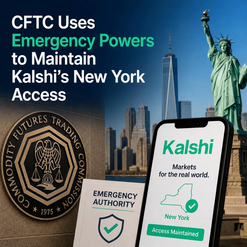 CFTC Uses Emergency Powers to Maintain Kalshi’s New York Access Cftc Uses Emergency Powers To Maintain Kalshi’s New York Access