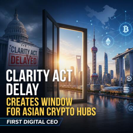 CLARITY Act Delay Creates Window for Asian Crypto Hubs, First Digital CEO Says Clarity Act Delay Creates Window For Asian Crypto Hubs: First Digital Ceo
