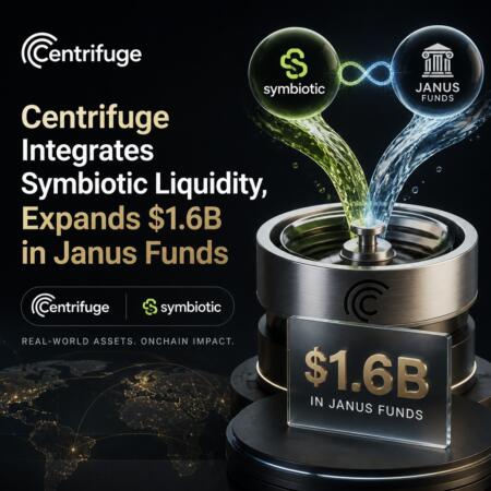 Centrifuge Integrates Symbiotic Liquidity, Expands $1.6B in Janus Funds Centrifuge Integrates Symbiotic Liquidity, Expands $1.6b In Janus Funds