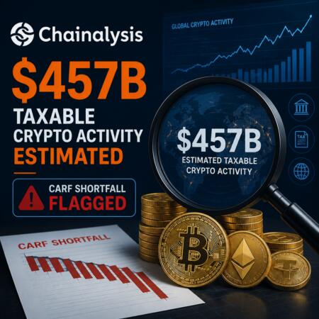 Chainalysis: $457b Taxable Crypto Activity Estimated; Carf Shortfall Flagged