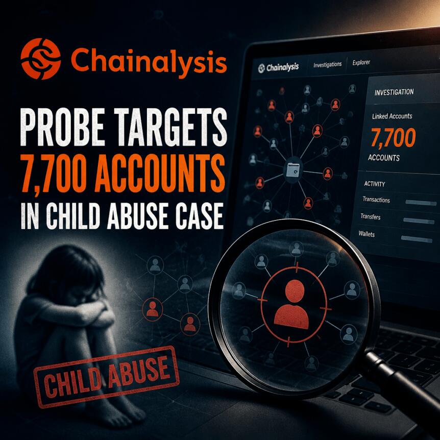 Chainalysis Probe Targets 7,700 Accounts in Child Abuse Case Chainalysis Probe Targets 7,700 Accounts In Child Abuse Case