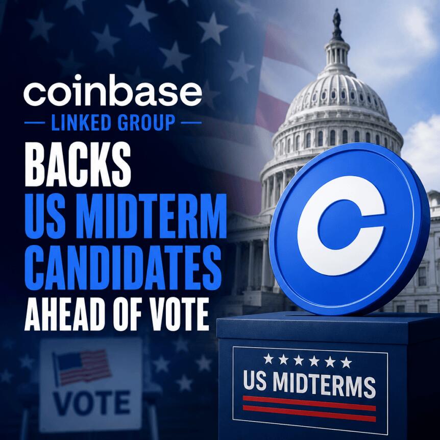 Coinbase-Linked Group Backs US Midterm Candidates Ahead of Vote Coinbase-Linked Group Backs Us Midterm Candidates Ahead Of Vote