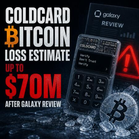 Coldcard Bitcoin Loss Estimate Up to $70M After Galaxy Review Coldcard Bitcoin Loss Estimate Up To $70m After Galaxy Review