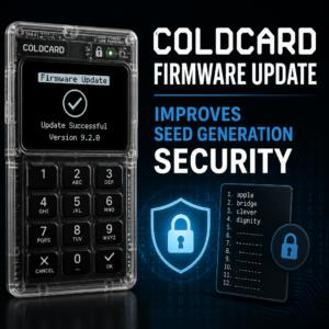 Coldcard Firmware Update Improves Seed Generation Security Coldcard Firmware Update Improves Seed Generation Security