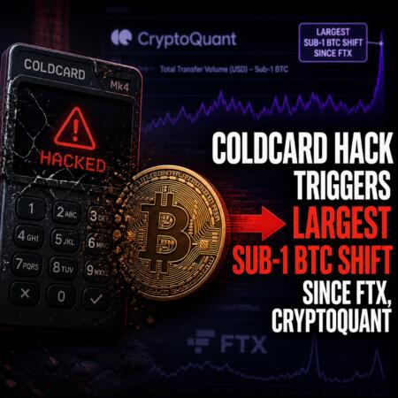 Coldcard Hack Triggers Largest Sub-1 BTC Shift Since FTX, CryptoQuant Coldcard Hack Triggers Largest Sub-1 Btc Shift Since Ftx, Cryptoquant