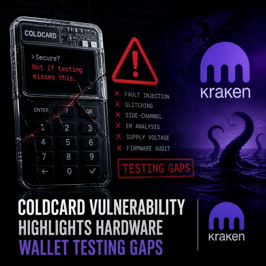 Coldcard Vulnerability Highlights Hardware Wallet Testing Gaps, Kraken