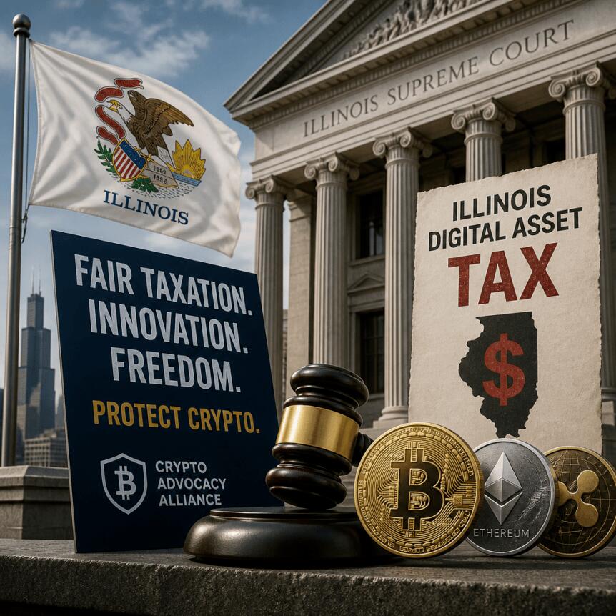 Crypto Advocacy Groups Challenge Illinois Digital Asset Tax in Court Crypto Advocacy Groups Challenge Illinois Digital Asset Tax In Court