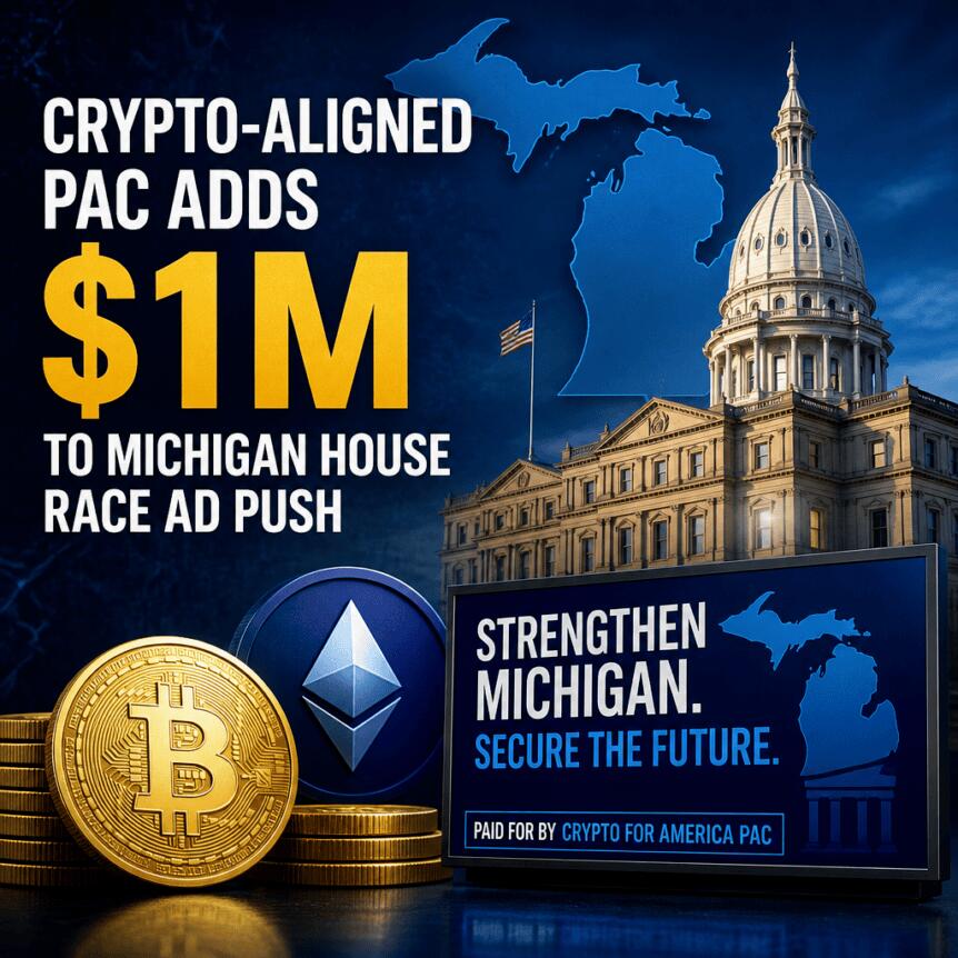 Crypto-Aligned Pac Adds $1m To Michigan House Race Ad Push