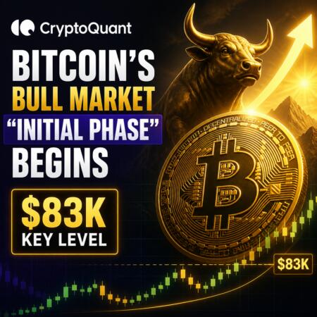 Cryptoquant: Bitcoin’s Bull Market “initial Phase” Begins, $83k Key Level
