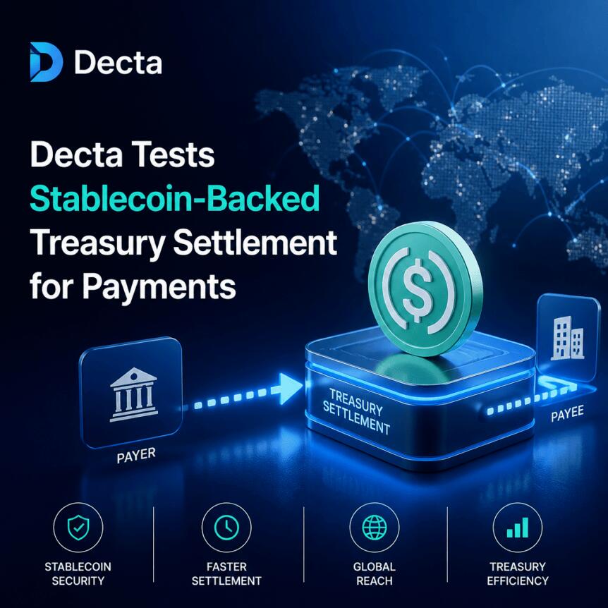 Decta Tests Stablecoin-Backed Treasury Settlement For Payments