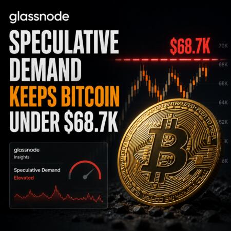 Glassnode: Speculative demand keeps Bitcoin under $68.7K Glassnode: Speculative Demand Keeps Bitcoin Under $68.7k
