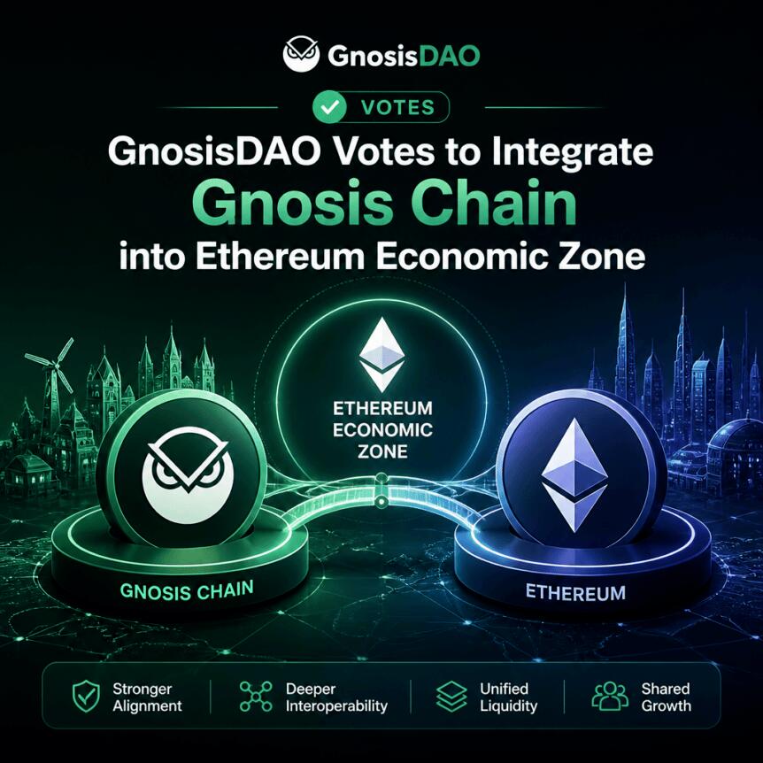 GnosisDAO Votes to Integrate Gnosis Chain into Ethereum Economic Zone Gnosisdao Votes To Integrate Gnosis Chain Into Ethereum Economic Zone